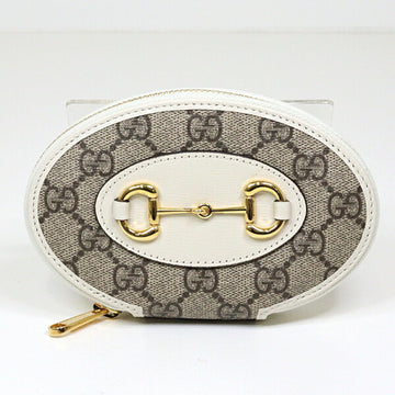 Gucci Beige Gg Supreme Leather Coin Purse/Coin Case