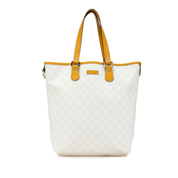 Gucci White Yellow Pvc Leather Tote New 1:1 Bags