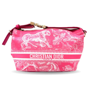 Christian Dior Pink Nylon Leather Pouch ()