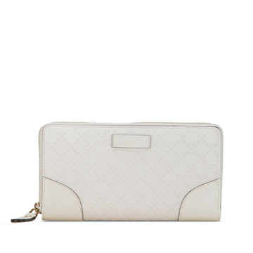 Gucci White Pvc Leather Long Wallet (Bi-Fold)