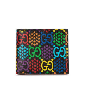 Gucci Black Multi-Color Pvc Wallet (Bi-Fold)