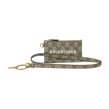 Gucci Beige Brown Gg Supreme Canvas Coin Purse/Coin Case