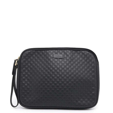 Gucci Black Champagne Gold Leather Clutch New 1:1 Bags