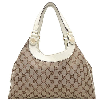 Gucci Gg Canvas Beige White Gg Canvas Tote New 1:1 Bags