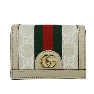 Gucci Beige Gg Supreme Canvas Wallet (Bi-Fold)