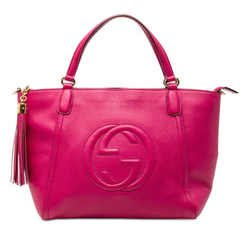 Soho Convertible Top Handle Bag Leather Small