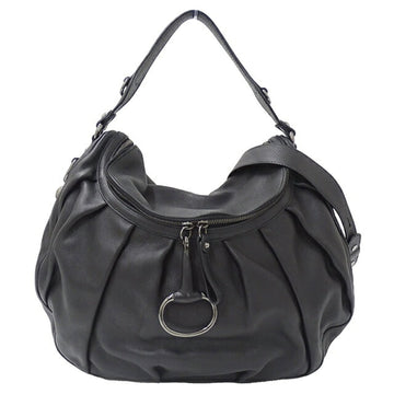 Gucci Black Leather Handbag Shoulder Bag