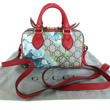 Gucci Blue Red Color Pvc Leather Handbag Shoulder Bag