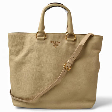 Convertible Shopper Tote Vitello Daino Large