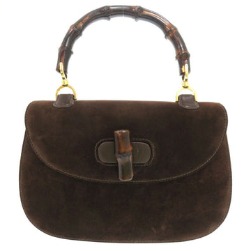 Gucci Bamboo Brown Leather Handbag