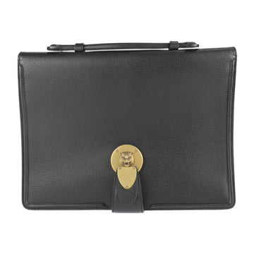 Gucci Black Leather Clutch Bag Handbag Tote Bag