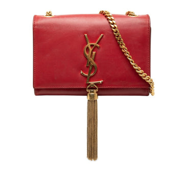 Classic Monogram Tassel Crossbody Bag Leather Small