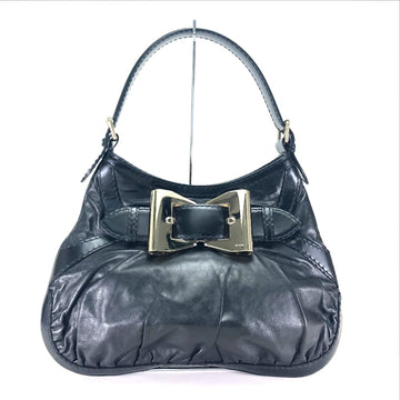 Gucci Black Leather Shoulder Bag