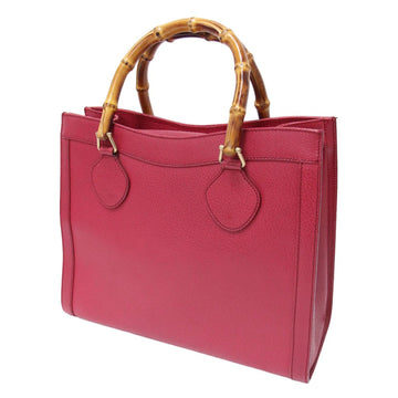 Gucci Red Color Leather Bamboo HandNew 1:1 Bags Tote New 1:1 Bags
