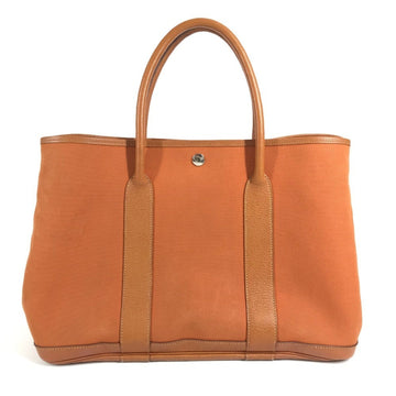 Garden Party Tote Toile and Leather 36