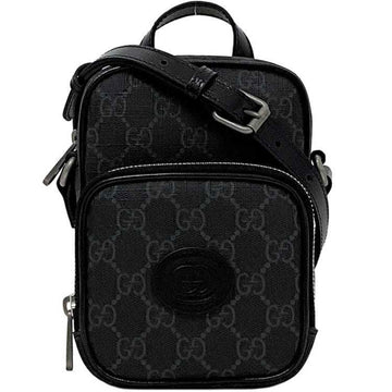 Gucci Black Pvc Leather Pochette Shoulder New 1:1 Bags