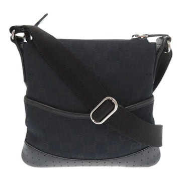 Zip Messenger Bag GG Canvas with Perforated Leather Medium