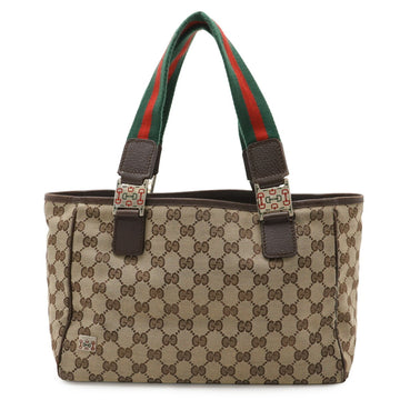 Web Handle Buckle Tote GG Canvas Medium