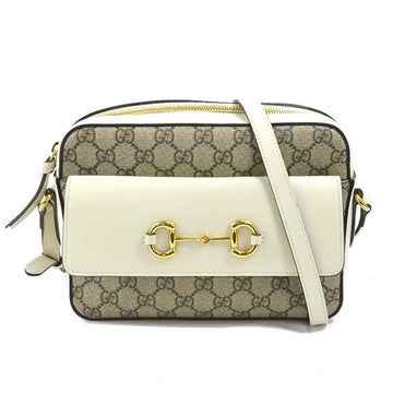 Gucci Beige White Gg Supreme Handbag