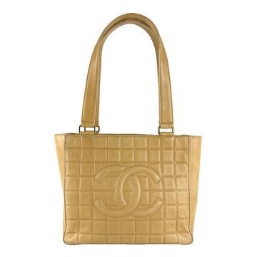 Chocolate Bar CC Tote Quilted Leather Small