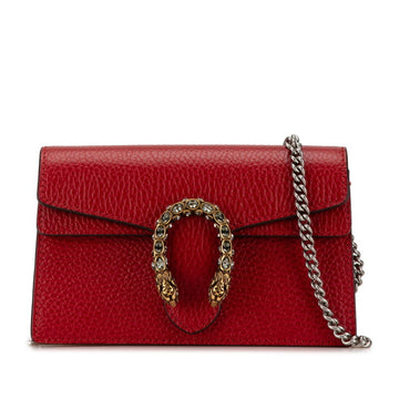 Gucci Red Color Leather Shoulder Bag