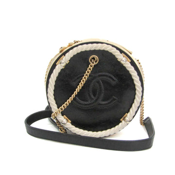 En Vogue Round Bag Crumpled Leather Small