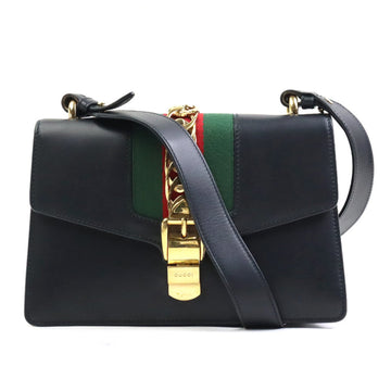 Gucci Black Leather Shoulder Bag
