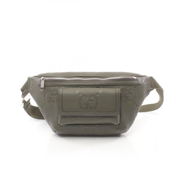 Gucci Khaki Leather Fanny Pack