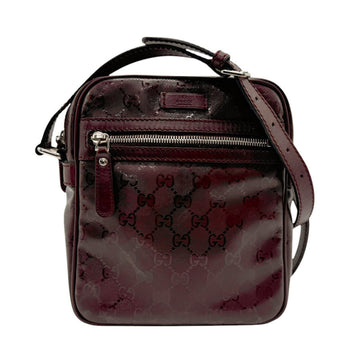 Gucci Gg Imprimé Bordeaux Pvc Shoulder New 1:1 Bags