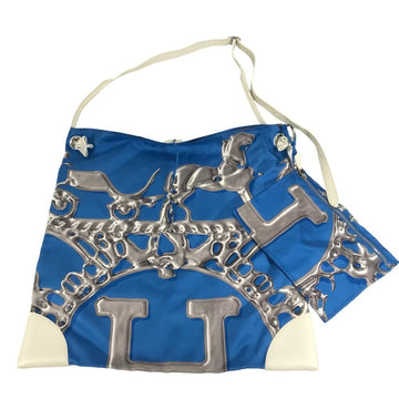 Silky City Bag Printed Silk and Leather GM