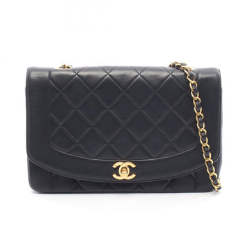 Vintage Diana Flap Bag Quilted Leather Medium