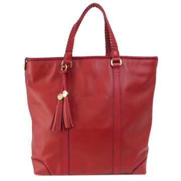 Gucci Red Color Leather Tote Bag