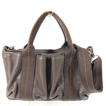 Horizontal Caravan Bag Leather PM