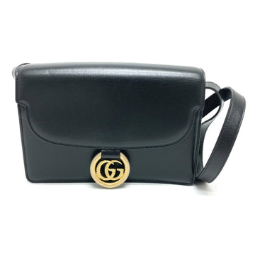 Gucci Black Leather Shoulder Bag