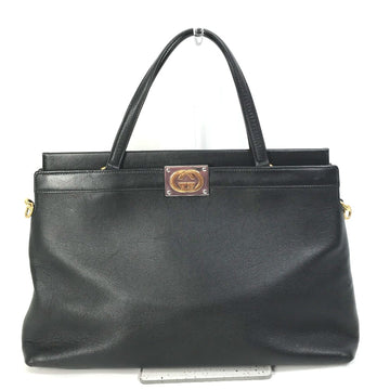 Gucci Black Leather Handbag