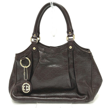 Gucci Brown Leather Tote Bag