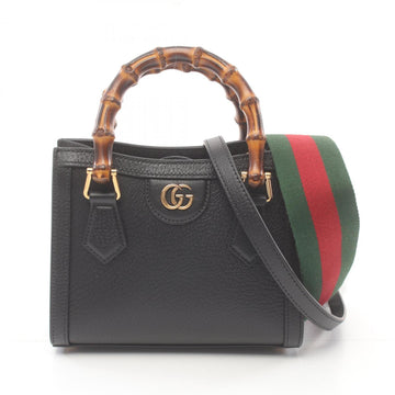 Gucci Black Leather Tote Bag