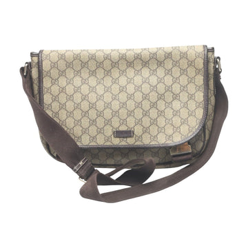 Double Buckle Messenger Bag GG Coated Canvas Medium
