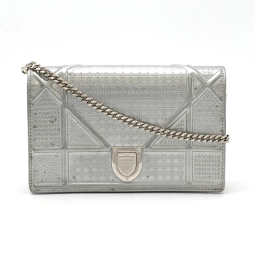 Christian Dior Silver  Leather Clutch Bag Pochette ()