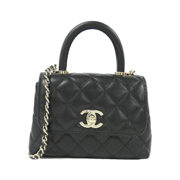 Coco Top Handle Bag Quilted Leather Extra Mini