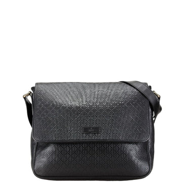 Gucci Black Leather Messenger New 1:1 Bags Shoulder New 1:1 Bags