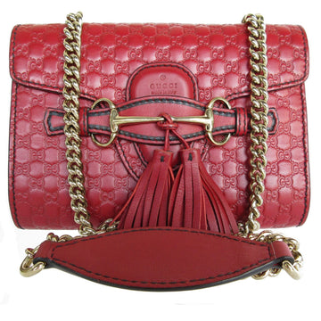 Gucci Bordeaux Leather Shoulder Bag
