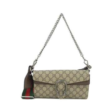 Dionysus East-West Flap Bag GG Coated Canvas Small