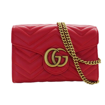 Gucci Red Color Leather Shoulder New 1:1 Bags