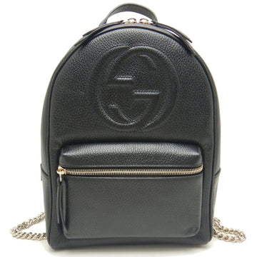 Gucci Soho Black Leather Backpack