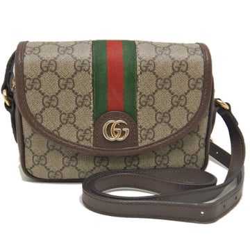 Ophidia Flap Shoulder Bag GG Coated Canvas Mini