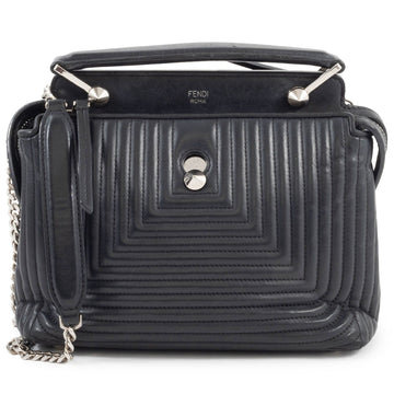 DotCom Click Top Handle Bag Quilted Leather Small
