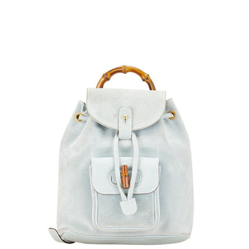 Vintage Bamboo Backpack Suede Mini