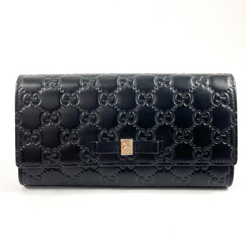 Gucci Black Leather Long Wallet (Bi-Fold)