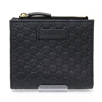 Gucci Black Pink White Yellow Leather Wallet (Bi-Fold)